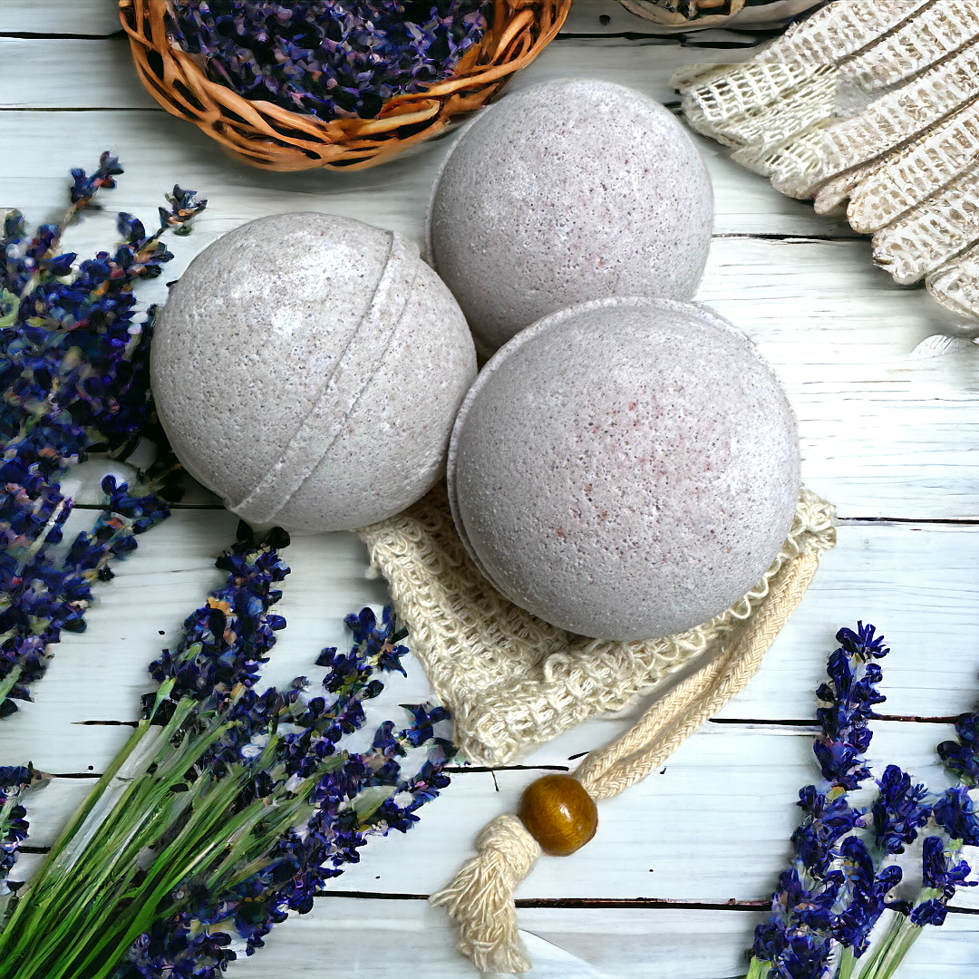 Lavender Bath Bomb (Relaxing, Calming, All-Natural)