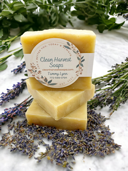 Patchouli Lavender Bar Soap (All Natural, Goat Milk)