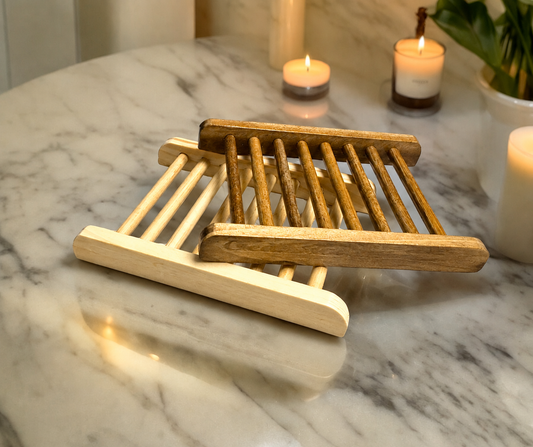 Wooden Soap Ladder, All Natural Draining Soap Dish