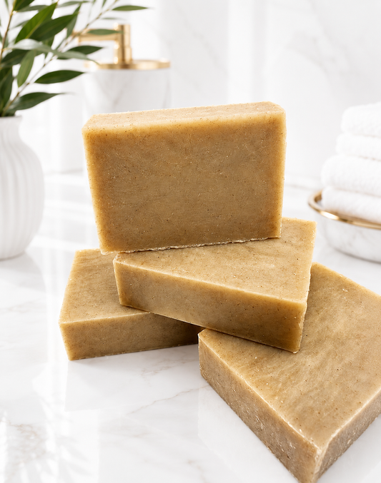 Rhassoul Aloe Soap, Unscented Natural Vegan Bar