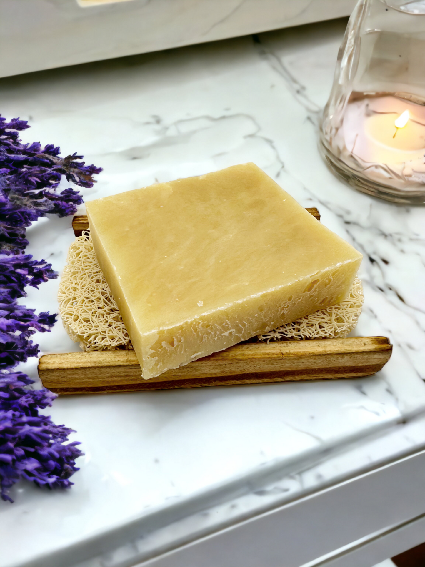Patchouli Lavender Bar Soap (All Natural, Goat Milk)
