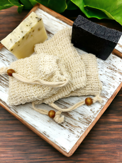 Natural Sisal Soap Bags