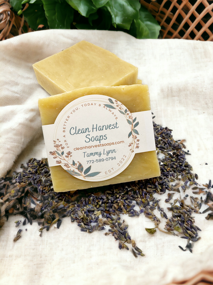 Patchouli Lavender Bar Soap (All Natural, Goat Milk)