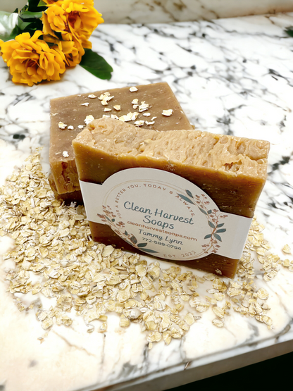 Oatmeal Milk and Honey Bar Soap (Goat Milk)