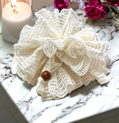 Natural Ramie Shower Pouf – All-Natural Bath Loofah
